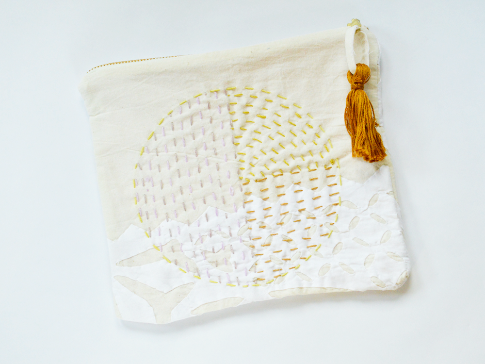 Hand Embroidered Pouch 012