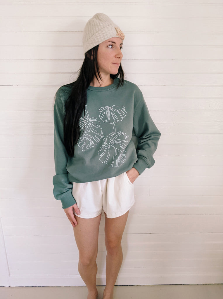 monstera sweatshirt - isla