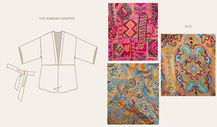 The Kimono Romper - Print Mix