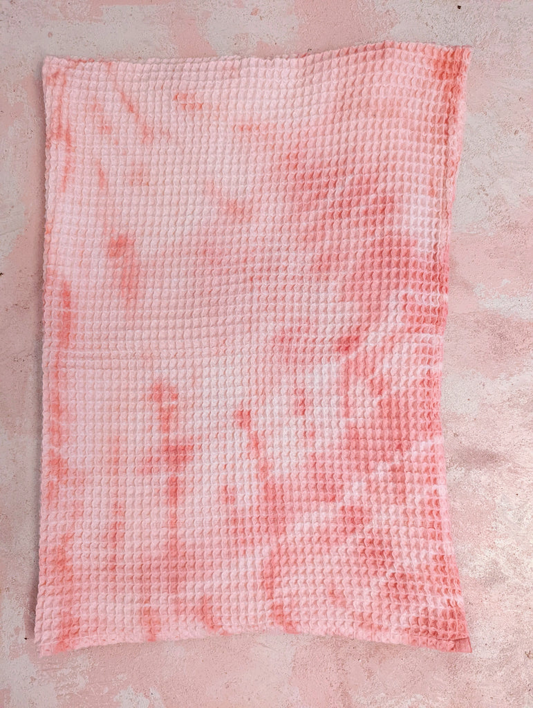 Tie Dye Softest Waffle Blanket - Watermelon